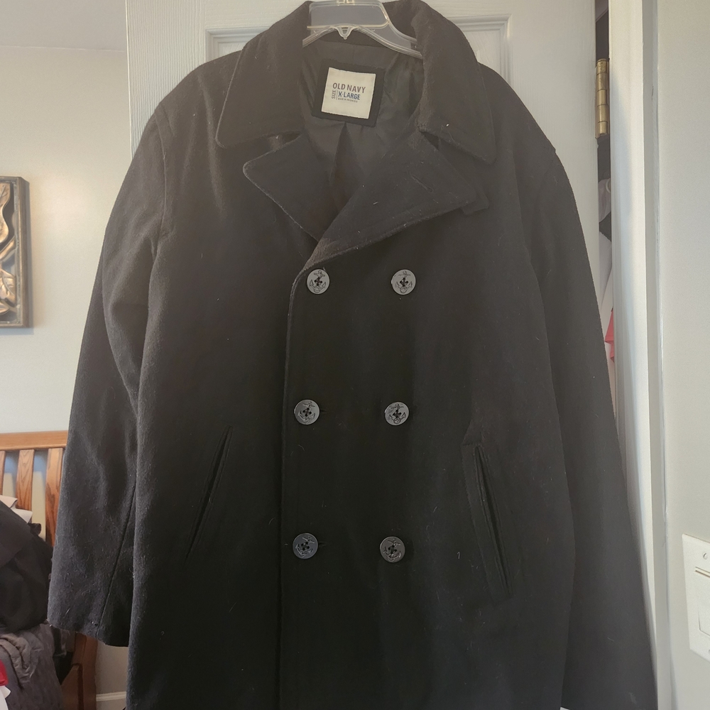 Old Navy Men's Dark Peacoat
